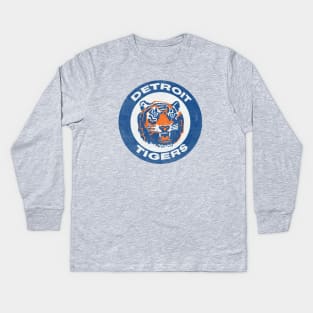 Detroit Tigers Vintage Kids Long Sleeve T-Shirt